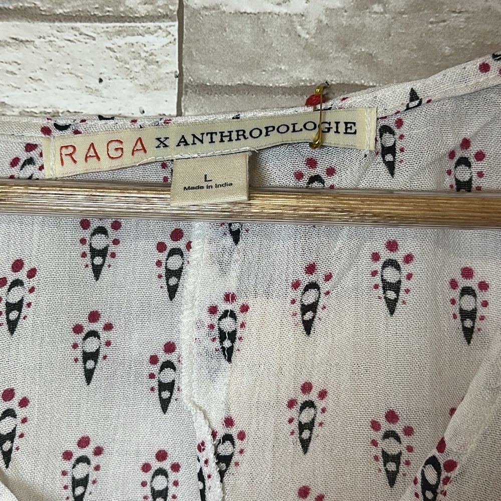 RAGA ANTHROPOLOGIE Tybee Beach Poncho/ Cover up Top - Picture 6 of 9